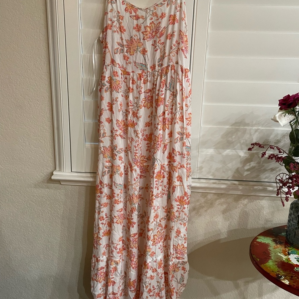 Floral Maxi Dress by SO in Pink and White